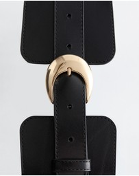 & Other Stories - Wide Leather Waist Belt