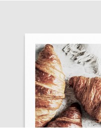 Olive et Oriel - Croissants in Paris Art Print