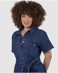 Indigo Tonic - Tia Chambray Mini Shirt Dress