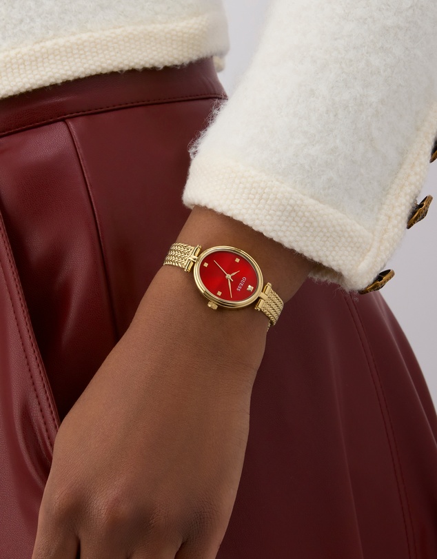 GUESS - Guess Ruby Ladies Gold Tone Analogue Watch