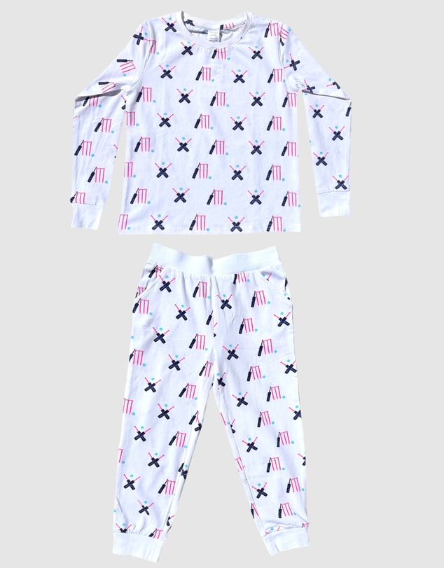 Sant And Abel - Kids Cricket Pink Short PJ Set
