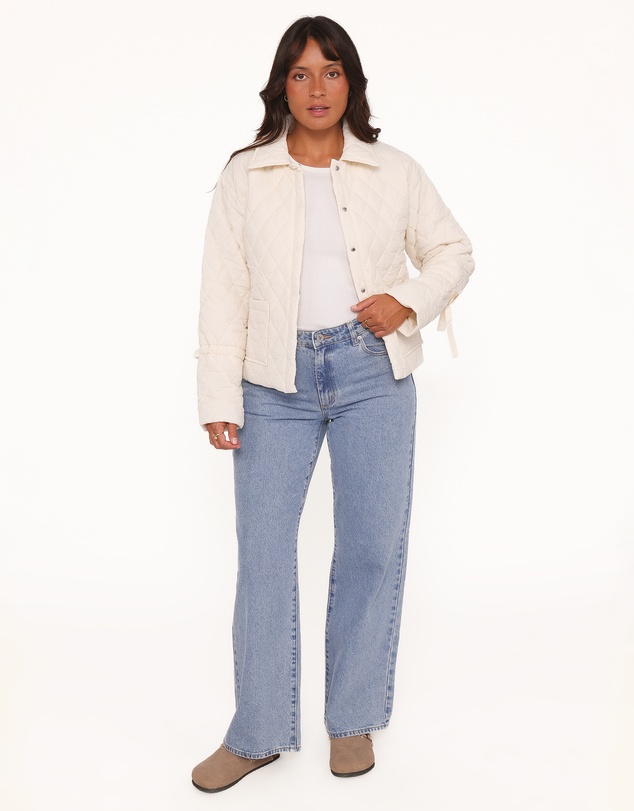 Petal & Pup - Caitlin Quilted Jacket - Cream