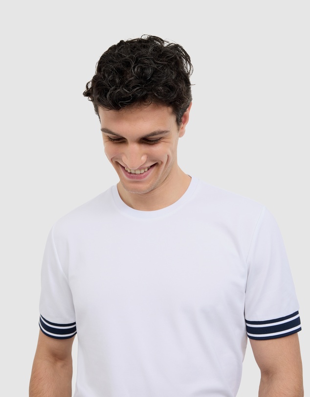 Politix - Curtis Travel Striped Pique Tee