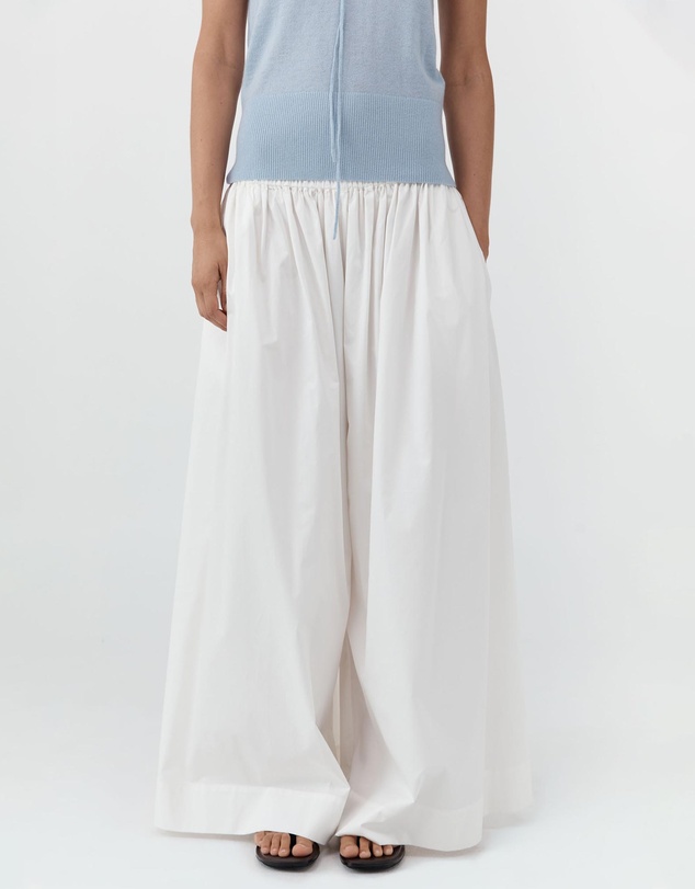 St. Agni - Cotton Hybrid Wide Leg Pants