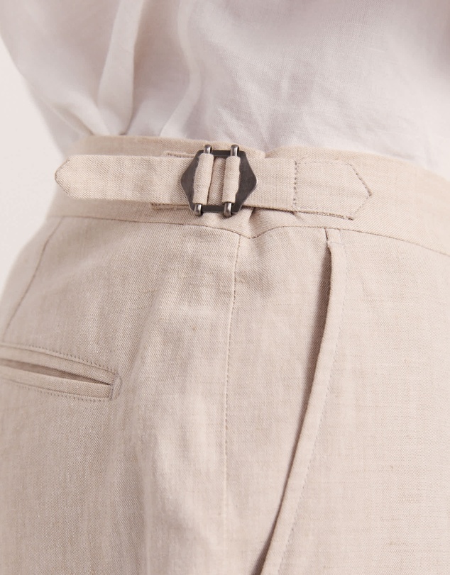 SABA - Elias Linen Cotton Regular Side Adjuster Pant