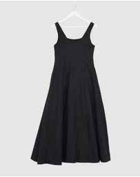 Revibe - Repaired AERE Fern Linen Maxi Dress - AU 10