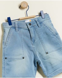 Timberland - Denim Bermuda Shorts - Kids-Teens