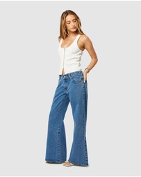 Abrand - 99 Low Baggy Flare Petite
