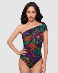 Magicsuit - Cactus Flower Goddess One Shoulder Tummy Control Swimsuit