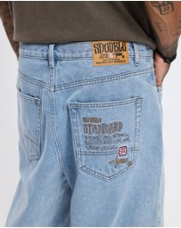 S Double - Emb 5 Pocket Shorts