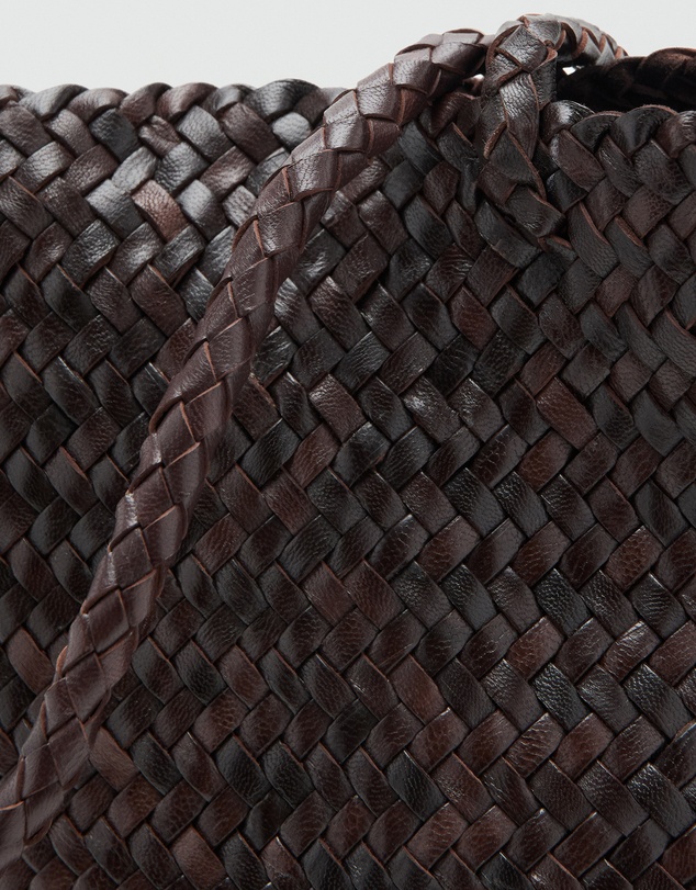 M.N.G - Braided Leather Shopper Bag