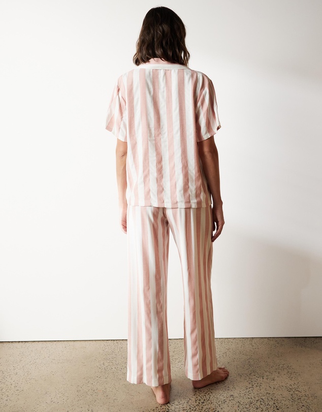 Atmos&Here - Ivy Linen Blend Stripe PJ Set