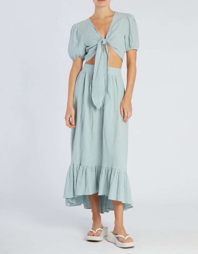 Amelius - Saloma Linen Crop Top