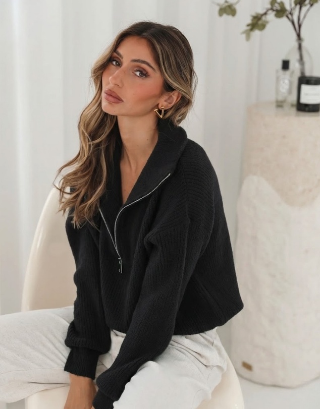 Esther & Co - Merete Knit - Black