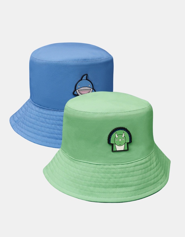Roarsome - Dinosaur/Shark - Kids Reversible Bucket Hat