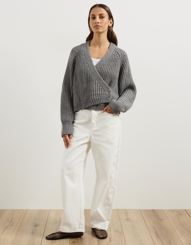 Atmos&Here - Reese Chunky Knit Wrap Cardigan