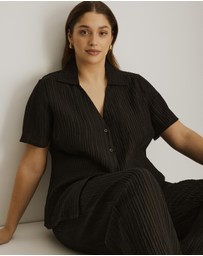 Atmos&Here Curvy - Calista Plisse Shirt