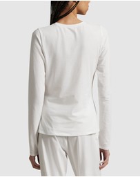Polo Ralph Lauren - Club Cotton Long Sleeve Crew Neck Sleep T-Shirt