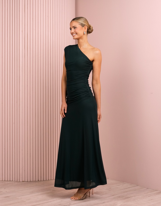 Azzurielle - Sabrina One Shoulder Maxi Dress