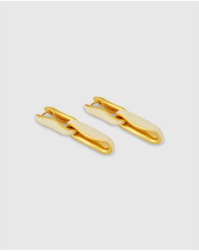 Oroton - Livia Enamel Drop Earrings