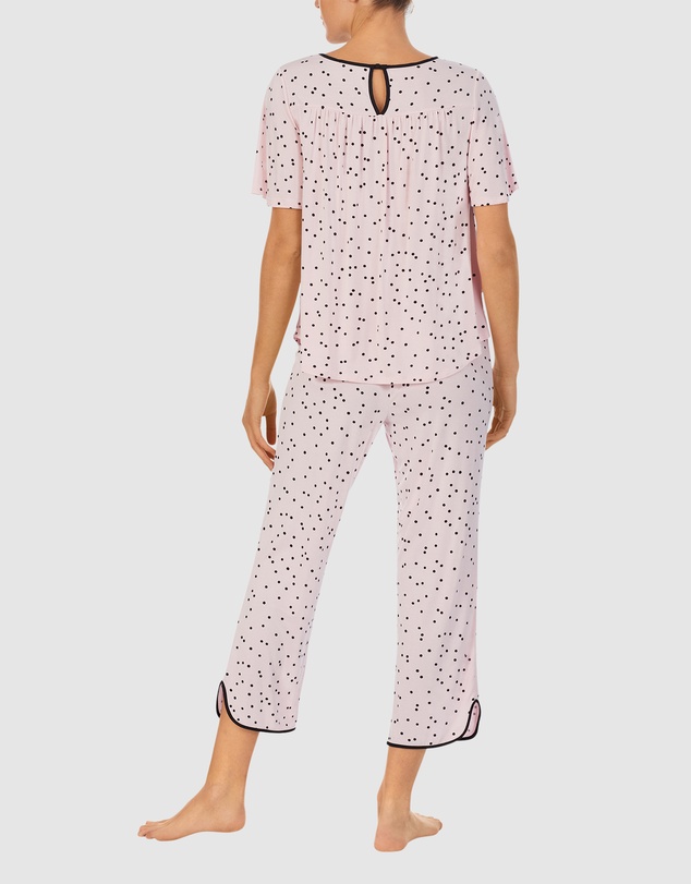 Kate Spade - Modal Jersey Short Sleeve Cropped Long Pyjama Set