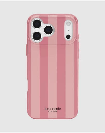 Kate Spade - Kate Spade Bold Strip Rose Coral MagSafe Case for iPhone 18 Pro Max / 17 Pro Max