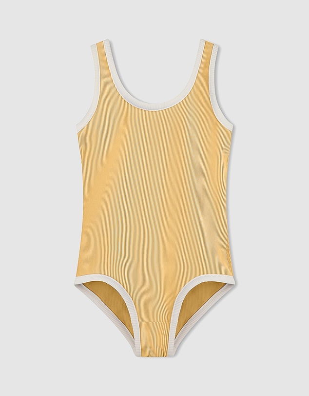 Zulu & Zephyr Mini - Mini Stripe Rib Scoop One Piece - Kids