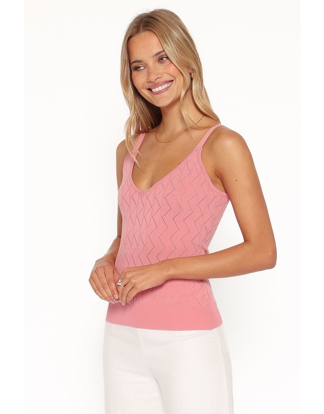 Petal & Pup - Vesta Pointelle Knit Tank - Pink