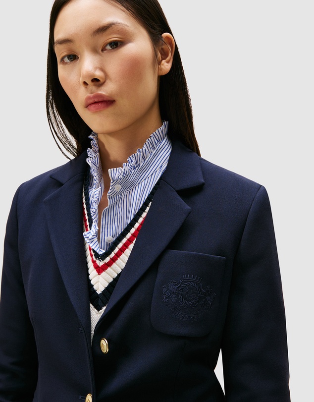 Tommy Hilfiger - TH Crest Embroidery Slim Fit Blazer