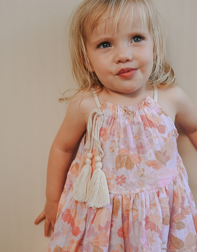WITH LOVE FOR KIDS - Cotton Muslin Dress - Babies - Kids