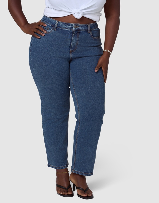 Indigo Tonic - Lia Crop Straight Leg Jean