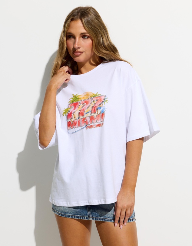 Dazie - Miami Heat Oversized Graphic Tee