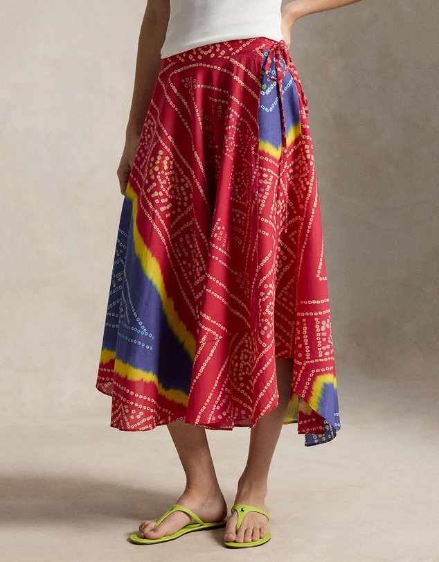 Polo Ralph Lauren - Print Cotton Wrap Skirt