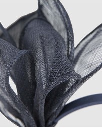 Max Alexander - Navy Sinamay Bow Fascinator