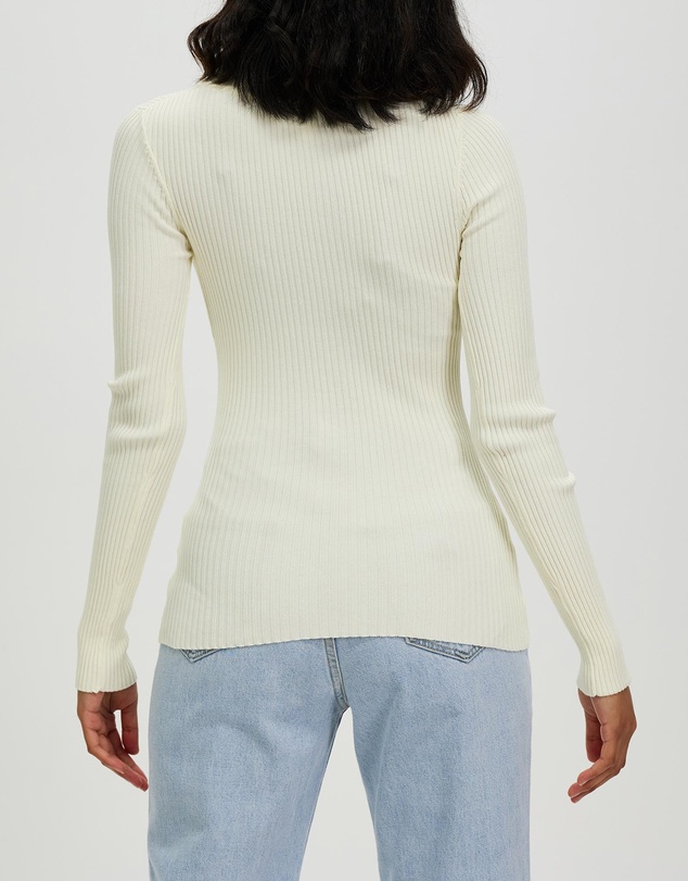 White By FTL - Pansy Rib Top