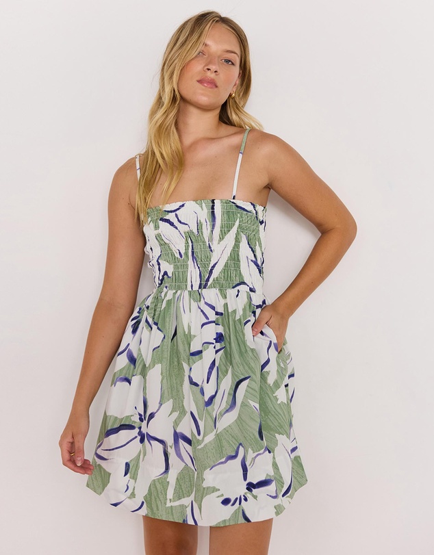 MINKPINK - Veda Shirred Mini Dress