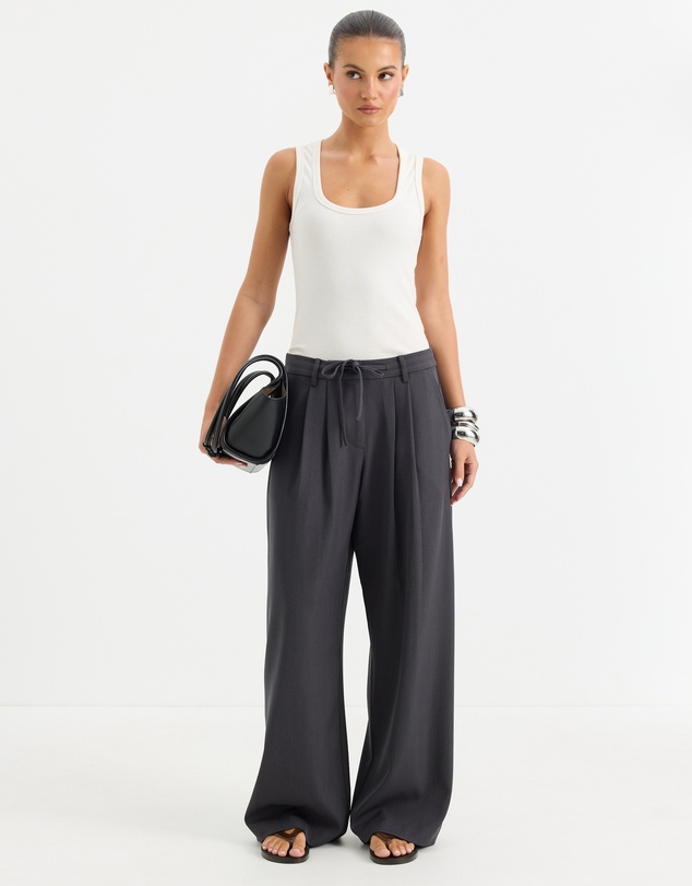 Calli - Arden Mid Rise Tie Waist Pants