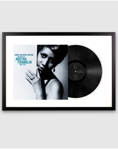 iWorld - Framed Aretha Franklin Knew You Were Waiting: The Best of Aretha Franklin 1980-2014 Vinyl Album Art