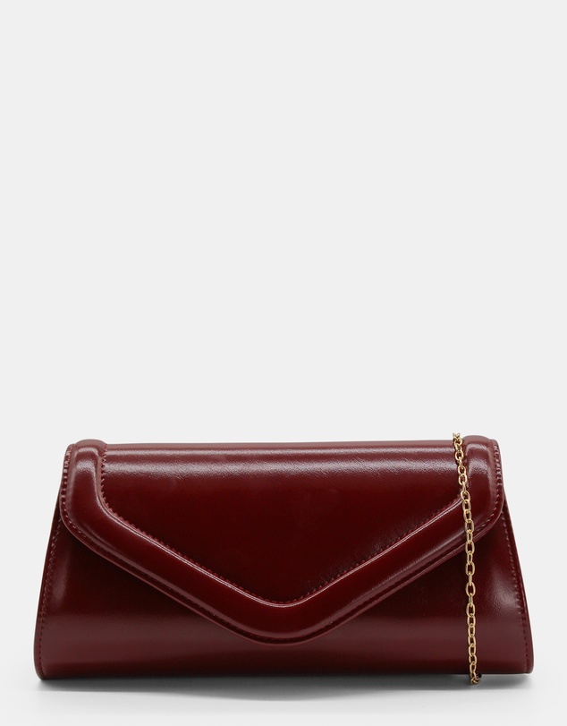 Morgan & Taylor - Cleo Clutch in Burgundy Red