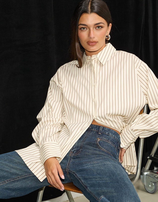 Dazie - Oxford Cotton Oversized Shirt