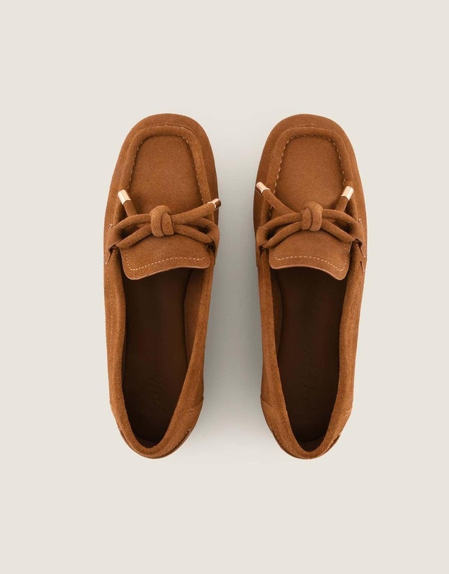 Shelly Shen - Jordan Loafers Tan Suede