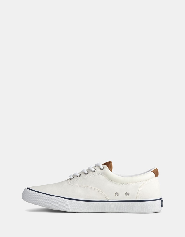 Sperry - Striper II Canvas Medium White- Men's