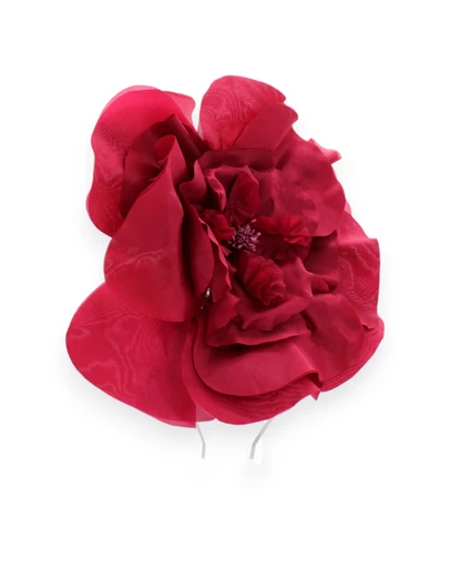 Morgan & Taylor - Cindy Fascinator in Burgundy Red