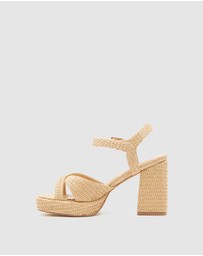 Oxford - Elly Raffia Weave Platform