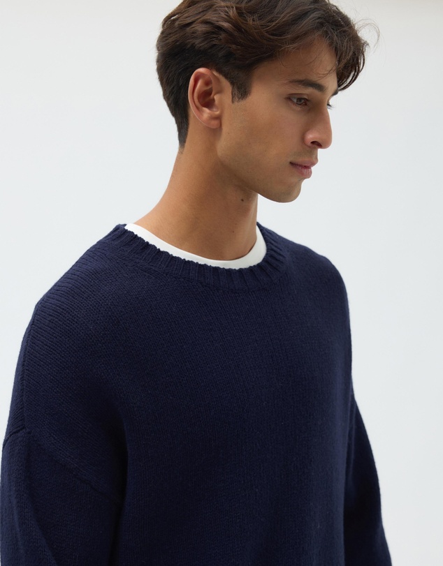 AERE - Merino Wool Chunky Crew Neck Sweater