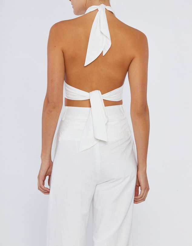 Amelius - Amrita Linen Halter Top