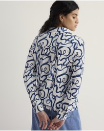 Seasalt - Seasalt Cornwall Blue Teasel Head Shirt