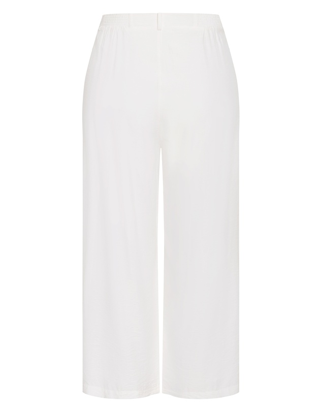 City Chic - Plus size Evani Lined Wide Leg Pant - ivory