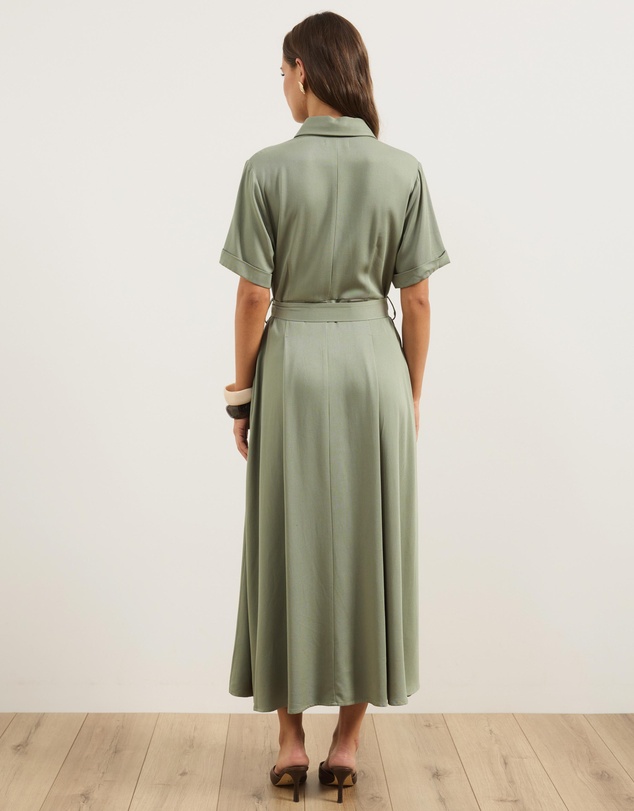 Atmos&Here - Harriet Viscose Twill Midi Dress