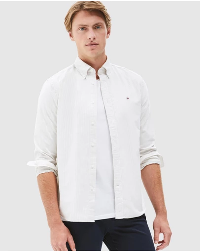 Tommy Hilfiger - Heritage Stripe Regular Fit Oxford Shirt